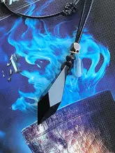 天然黒曜石の海ブルー宝石ネックレス【デザイン性・ユニークな五行水補充クリスタルオリーブストーンペンダント】