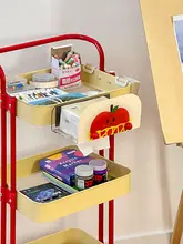マグネット付きティッシュホルダー【家庭用・スチール製・収納ボックス】