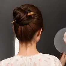 短い檀木のヘアピン【古風・バンがん用・女性用】