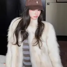 極上の柔らかさ！貉子毛エコファーコート【フワフワ・冬用・高級感】