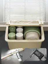 便利な食器収納ボックス【水切り機能付き・キッチン用・皿やお椀の収納に最適】