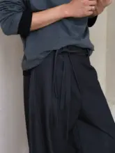 フィットの紐付きカジュアルパンツ【日常使い・通勤対応】