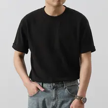 アメリカンヴィンテージ風 バンブーコットン Tシャツ【短袖・ユニセックス・シンプル無地】
