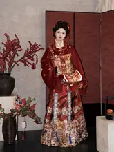 馬年祝いのお子様用刺繍入り漢服【華やかなデザイン・お祝い事に最適】（セットアップ対応）