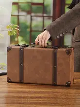 欧風レトロハンドキャリーケース【ウッド収納ボックス・屋外撮影用】