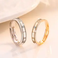 シルバー製カップルリング【感情を込めたデザイン・おしゃれなギフト】（セットアップ対応）