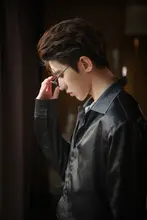 ブラックシルク長袖シャツ【ユニセックス・ルーズフィット・春秋用】