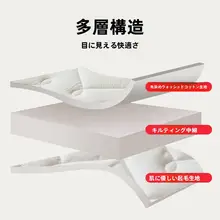 極上の柔らかさの全棉ベッドマット保護カバー【四季対応】