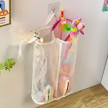 壁掛け収納袋【ペット用品・おもちゃ整理用・猫・犬対応】