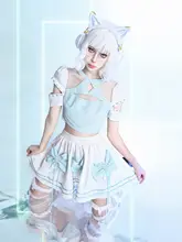Y2K風編み込みメッシュデザインの短袖トップス【夏用・透け感あり・トレンド感】