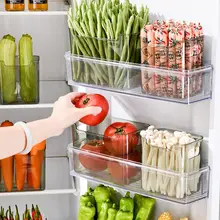 透明食品用収納ボックス【野菜と果物用・冷蔵庫サイドドアに適した整理アイテム】