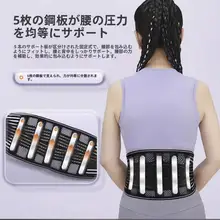 軽量で通気性のある腰用サポーター【スチールプレート支援・男女兼用・四季対応】