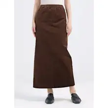 秋冬季レトロデザイン通勤用ウォッシャブルコーデュロイロングストレートスカート