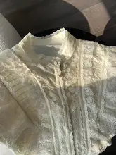 ゴシック風 lace刺繍ブラウス【豪華デザイン・長袖】