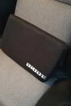 JDMレーシングスタイルのマジックテープ式ヘッドレストとウェストサポート【翻毛皮・タムカー用】