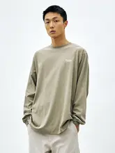 REOCHA ロゴプリント メンズ長袖Tシャツ【秋冬・純綿・ラウンドネック・カジュアル】