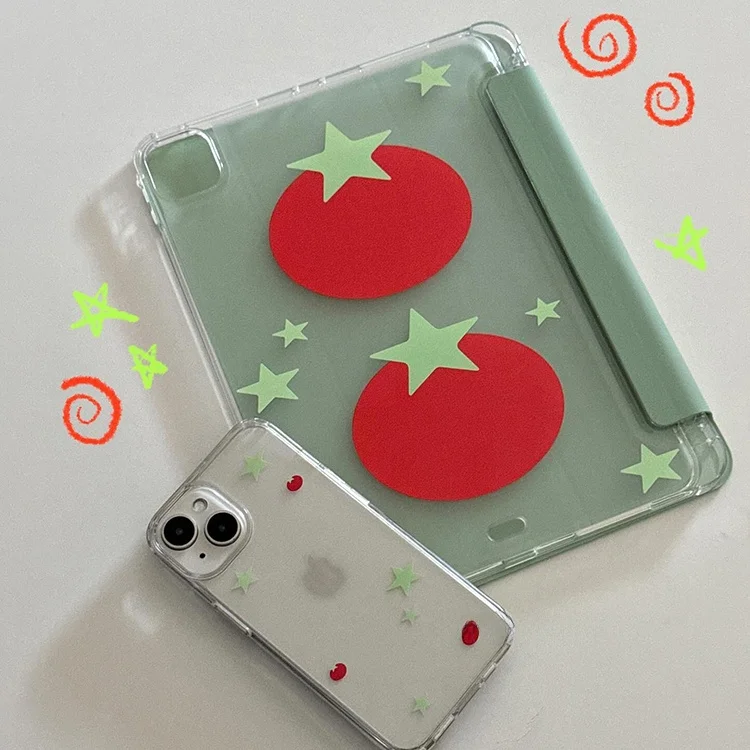 iPadの保護ケースを選ぶときに迷う？五角星トマトデザインのTPUケースが解決する3つの理由