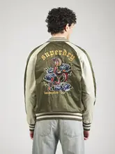 スカジャン メンズ 横須賀 刺繍風 ヴィンテージ 冒険魂 アウター ジャケット「Superdry」