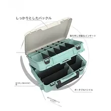 フィッシングボックス【収納力抜群・二層設計・持ち運び便利】