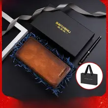 極上の柔らかさの牛革長財布【ヴィンテージデザイン・防盗刷対応】