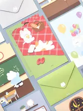 韓流 レターセット 猫柄 かわいい 日常 おしゃれ 感謝 ラブレター 「monolike」