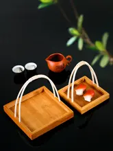 創意的な天ぷら盛り器 竹製トレイ付き フィッシュバスケット【寿司・揚げ物・お菓子用】