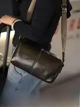 高級感溢れる メンズ 通勤用ソフトレザー ショルダーバッグ【実用的・植绒仕上げ】