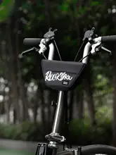 自転車用フロントバッグ【折りたたみ式・トライアングルデザイン・収納便利】
