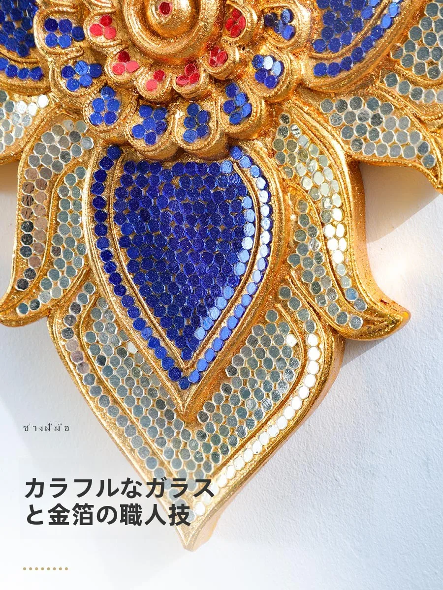 東南アジア風木製装飾パネル：彫刻デザインで玄関や壁に和を届ける