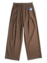 コーヒーブラウンワイドパンツ【 メンズ・フィット・カジュアルデザイン】