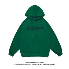 BF ストリートヒップホップ風 オーバーサイズフーディ【カップル向け・裏起毛・メンズ】