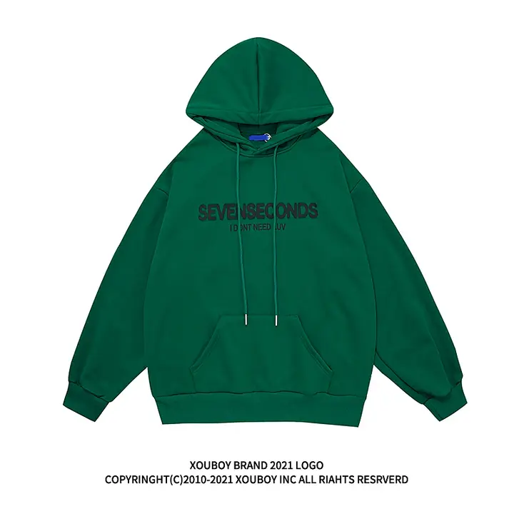 BF ストリートヒップホップ風 オーバーサイズフーディ【カップル向け・裏起毛・メンズ】