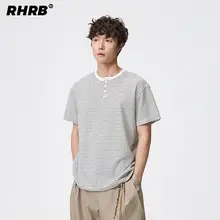 半袖Tシャツ メンズ ストライプ クルーネック ヴィンテージ カジュアル ゆったり 夏 着回し 「RHRB」