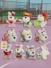 可愛い犬型ぬいぐるみチャーム【バッグアクセサリー・ペット用・水泳犬デザイン】