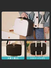 LED付きメイクボックス【ミラー付き・持ち運び便利・大容量】