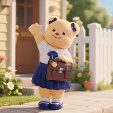 かわいいゆるキャラ！イエローベアのデザインフィギュア【多彩なライフスタイル・ギフトに最適】