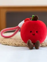 面白いドラゴンフルーツのぬいぐるみキーホルダー【プレゼントやバックアクセサリーに最適】