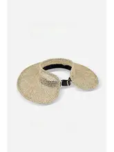 優雅なデザイン！天然素材の空頂帽子【夏用・通気性・大きなつば・日焼け防止】