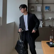 春季用 メンズ薄手ジャケット【シンプルデザイン・カジュアルスタイル・無地】（セットアップ対応）