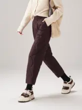 冬用 レディース ダウンパンツ【白鹅绒・カジュアル・ハーレムスタイル・ゆったりシルエット】