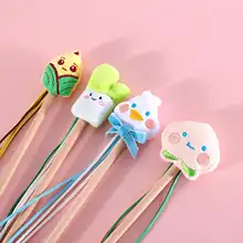 カラフルな猫じゃらし【キャラクターラグ・鈴付き・インタラクティブ】