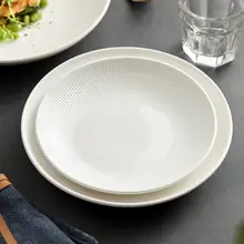 ディーププレート 西洋料理 ステーキ 家庭用 陶器 創造的 美しい 白色 和風 お皿