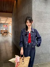 春の雰囲気漂うジャケットとロングスカートのセットアップ（セットアップ対応）