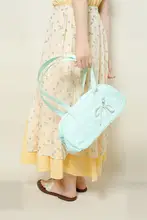 トレンド感溢れるマカロンカラーのハンドバッグ【両面デザイン・肩掛け可能】（セットアップ対応）