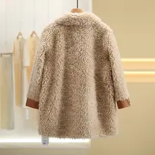 デザイン性に優れた羊毛混合のシープファーコート【冬用・暖かさ重視】