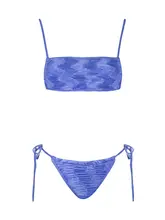 OceanMystery 新作 ブルー 折りたたみバストビキニ【女性用・セクシー・ビーチ・リゾート用】