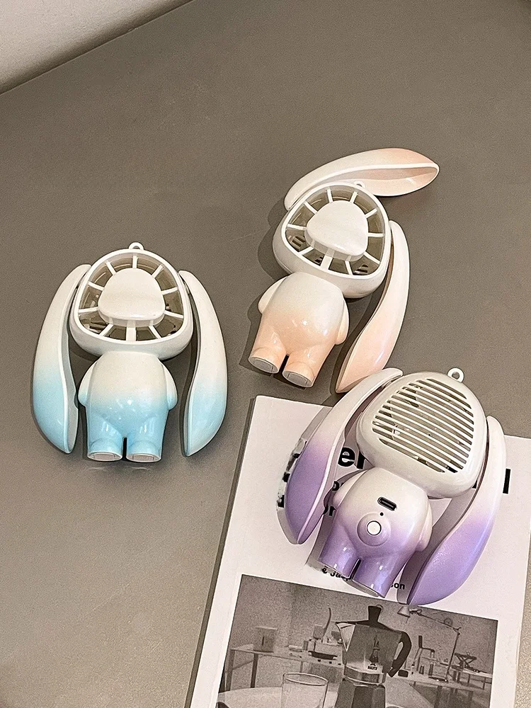 可愛いウサギデザインの手持ち扇風機：USB充電でどこでも快適なポータブルファンの実用性を解説