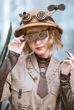 スチームパンク風 折りたたみ式望遠鏡【工業デザイン・ガラスレンズ・アイウェア仕様】