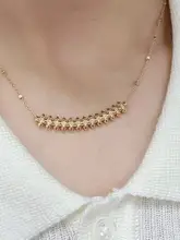 スタッズバレットネックレス【純銀・ローズゴールド・ホワイトゴールド・スカルスマイルデザイン】