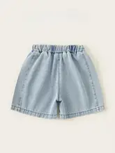 夏用レトロストリートスタイル キッズデニムショートパンツ【シンプルでおしゃれ・快適な薄手】